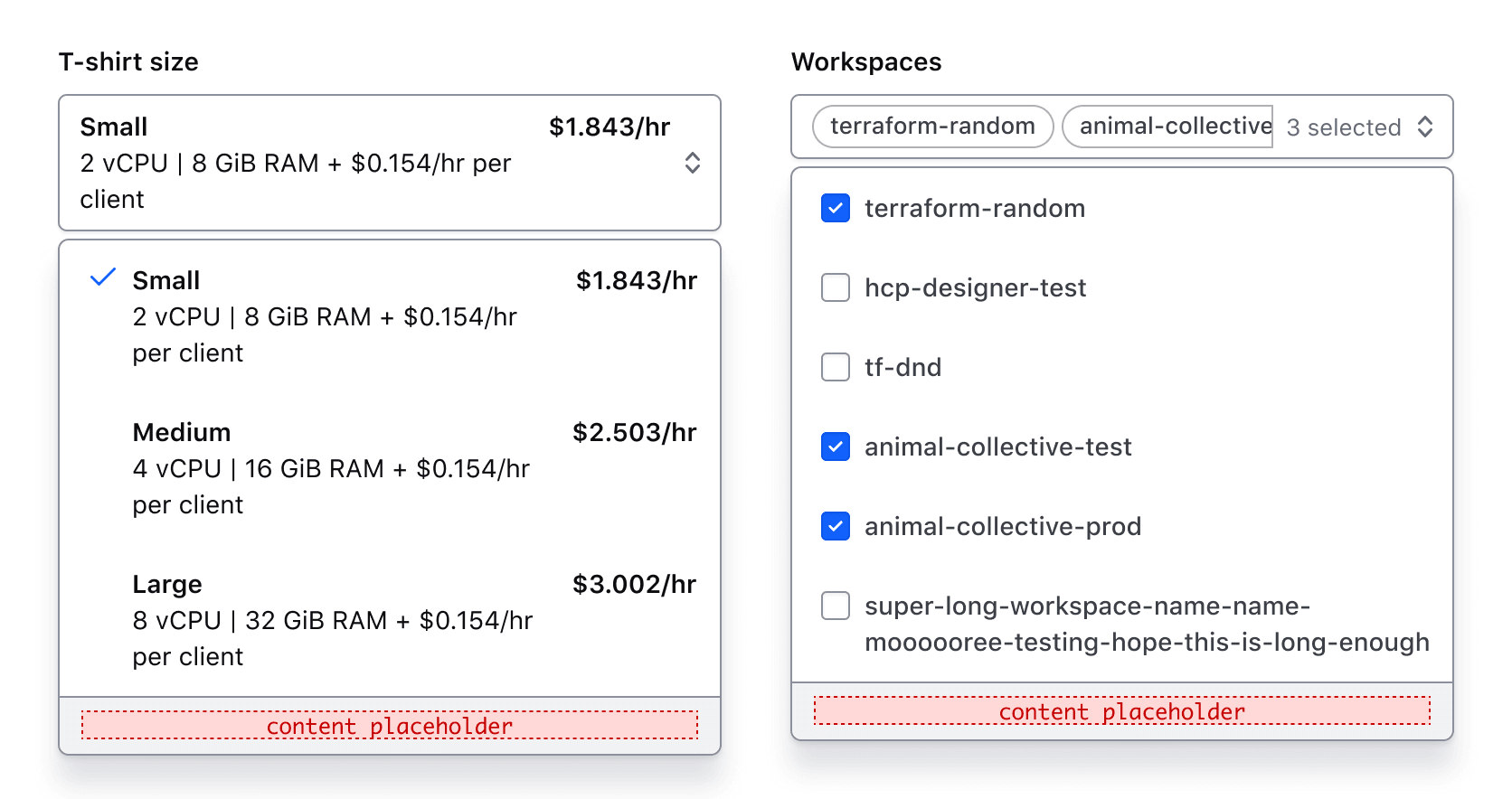 Showing the footer with generic content inside.